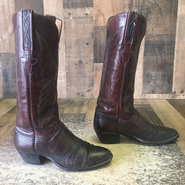 Lucchese P007424 Vintage Smooth Ostrich Cowboy Boots Womens 5.5 C