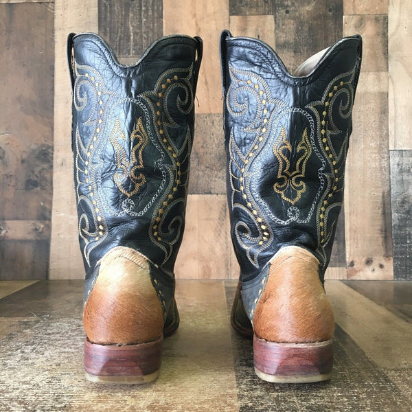 Jar Soft Hair Pointed Toe Cowboy Boots Mens 8.5