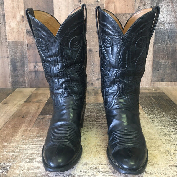 Lucchese Classics Handmade G983664 Black Cowboy Boots Mens 10 D