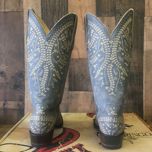 Old Gringo Yippee Kiyay Anya 13” YL344-3 Snip Toe Cowboy Boots Womens 7 B