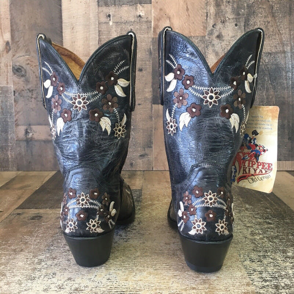 Old Gringo Yippee Kiyay 45434 Flower Floral Cowboy Boots Womens 7 B