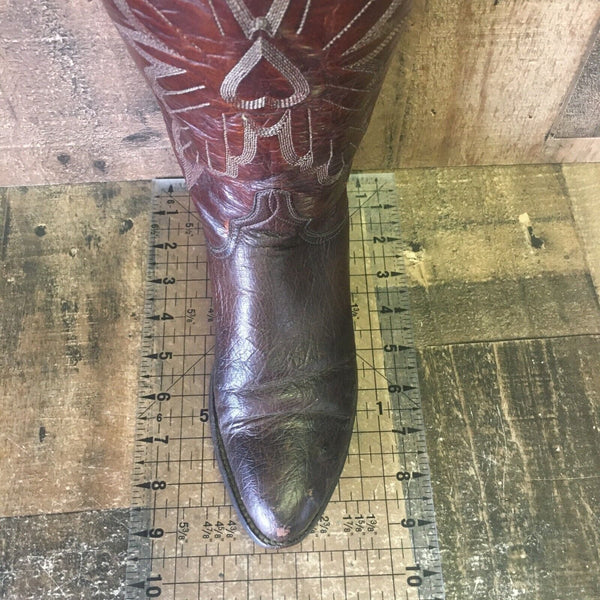 Lucchese P007424 Vintage Smooth Ostrich Cowboy Boots Womens 5.5 C