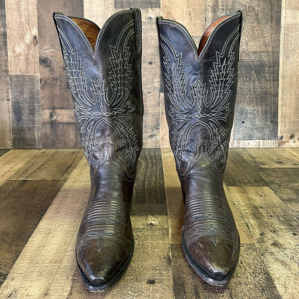 Lucchese N157754 Mad Dog 1883 Snip Toe Cowboy Boots Mens 8.5 D