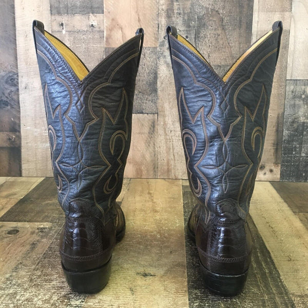 Panhandle Slim Vintage Ostrich Leg Cowboy Boots Womens 9.5 B