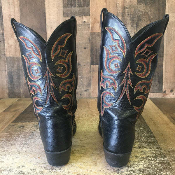 Justin 8933 Full Quill Ostrich Cowboy Boots Mens 11 D