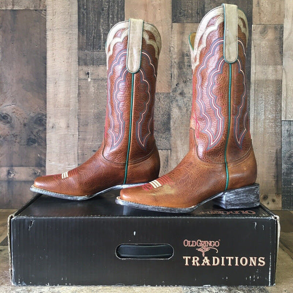 Old Gringo Traditions Reinna 13" LTL2870-6 Cowboy Boots Womens 7 B