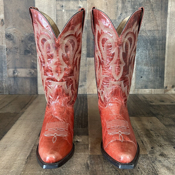 Shyanne Lucille Red Cowboy Boots Womens 7 B