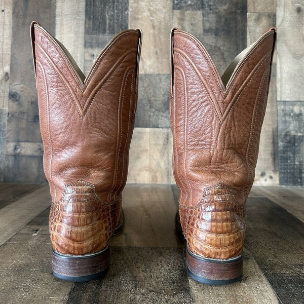 Tecovas Clayton Caiman Square Toe Cowboy Boots Mens 8.5 D