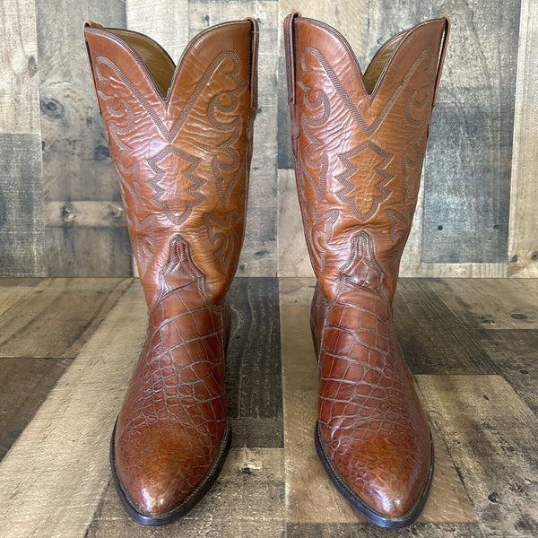 Lucchese L632204 Alligator Cowboy Boots Mens 10 D