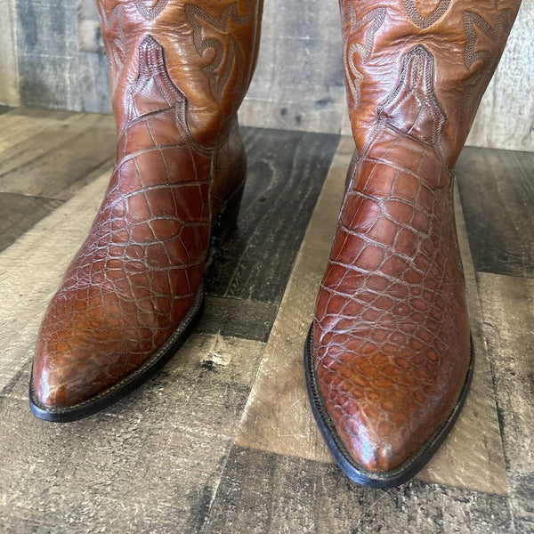 Lucchese L632204 Alligator Cowboy Boots Mens 10 D