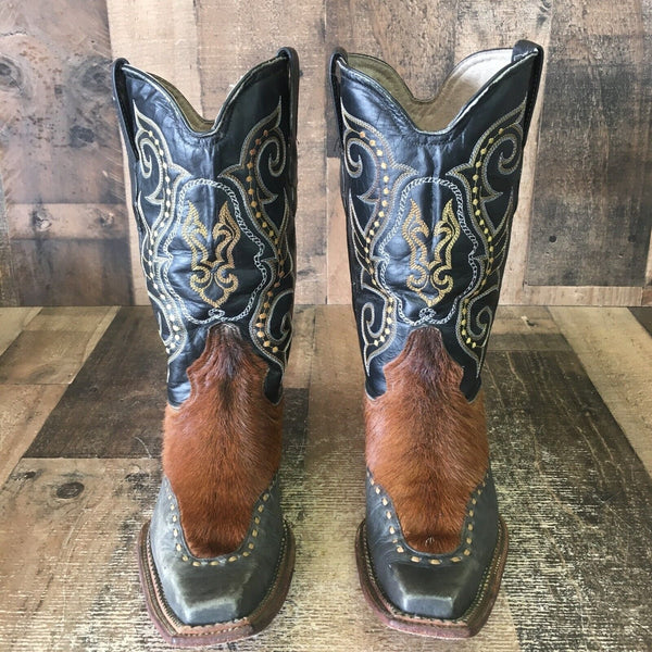 Jar Soft Hair Pointed Toe Cowboy Boots Mens 8.5