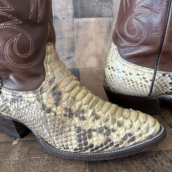 Champion Boot Co Vintage Snakeskin Cowboy Boots Mens 8.5 D