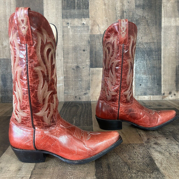 Shyanne Lucille Red Cowboy Boots Womens 7 B