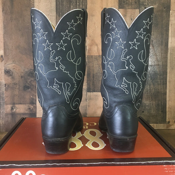 Lucchese 1883 N8107 Embroidered Cowboy Boots Mens 9.5 D