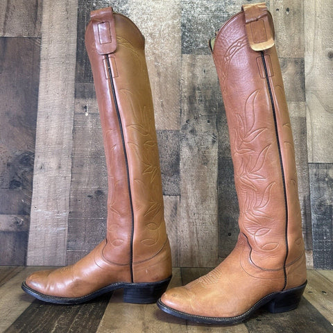 Olathe Vintage 6009 Tall Cowboy Boots Mens 7.5 D