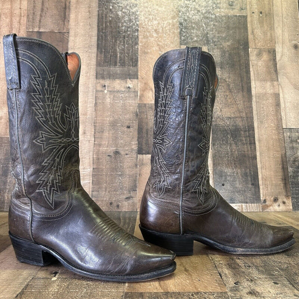 Lucchese N157754 Mad Dog 1883 Snip Toe Cowboy Boots Mens 8.5 D