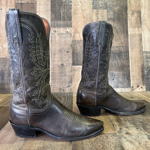 Lucchese N157754 Mad Dog 1883 Snip Toe Cowboy Boots Mens 8.5 D