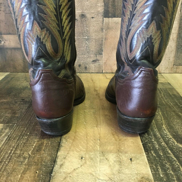 Tony Lama Vintage Smooth Ostrich Cowboy Boots Mens 7.5 D