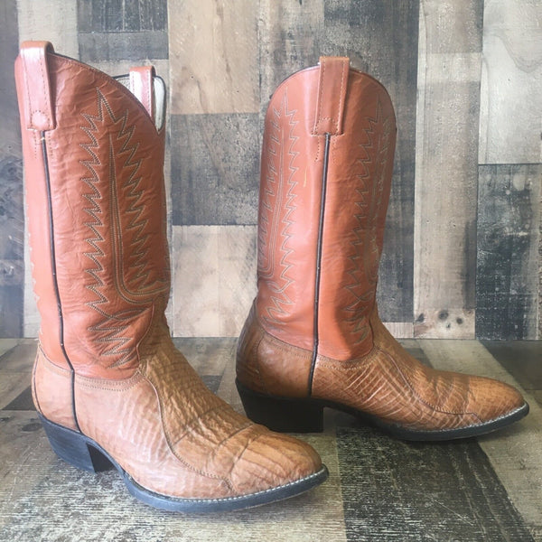 Cowtown Vintage Sharkskin Cowboy Boots Mens 10 D