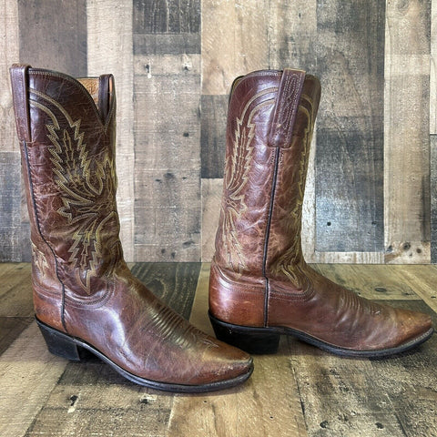 Lucchese N1547 Mad Dog 1883 Snip Toe Cowboy Boots Mens 8.5 D