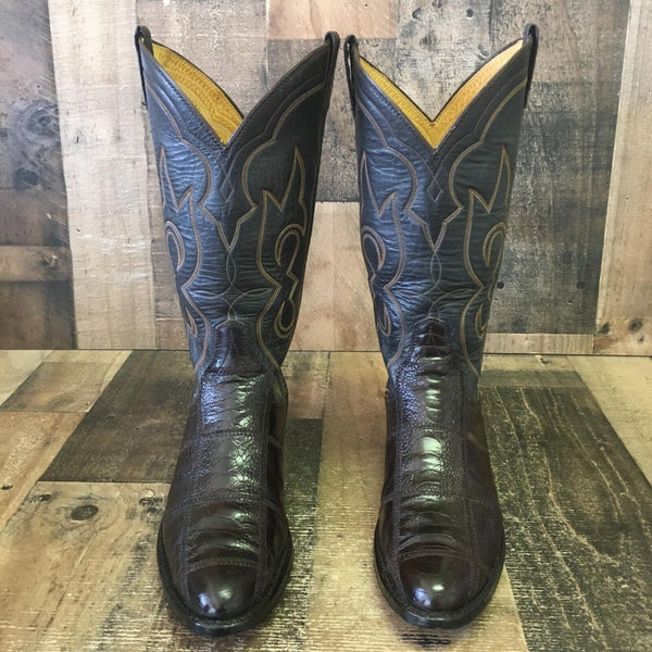 Panhandle Slim Vintage Ostrich Leg Cowboy Boots Womens 9.5 B