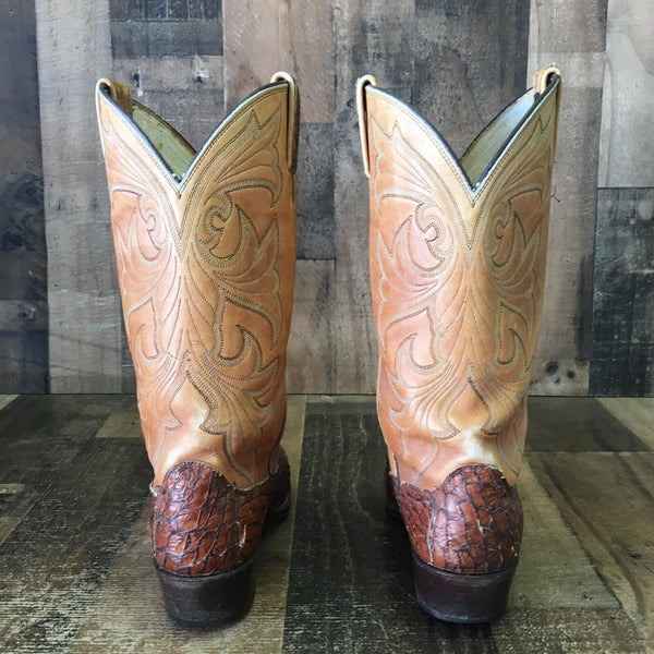 Dan Post Vintage Sea Bass Cowboy Boots Mens 8 D