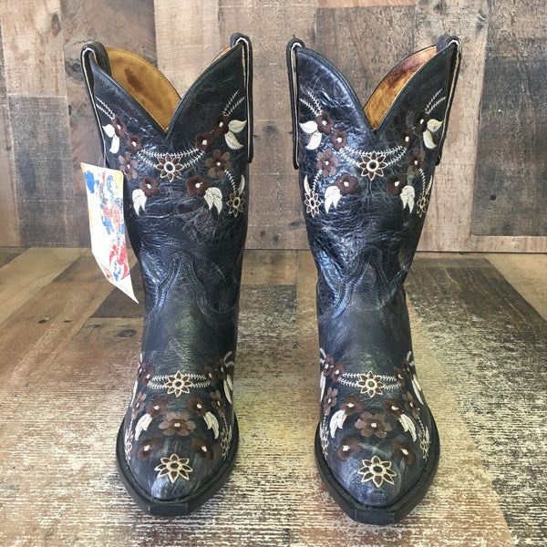 Old Gringo Yippee Kiyay 45434 Flower Floral Cowboy Boots Womens 7 B