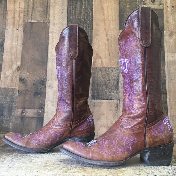 Old Gringo TCU Gameday Cowboy Boots Womens 7 B