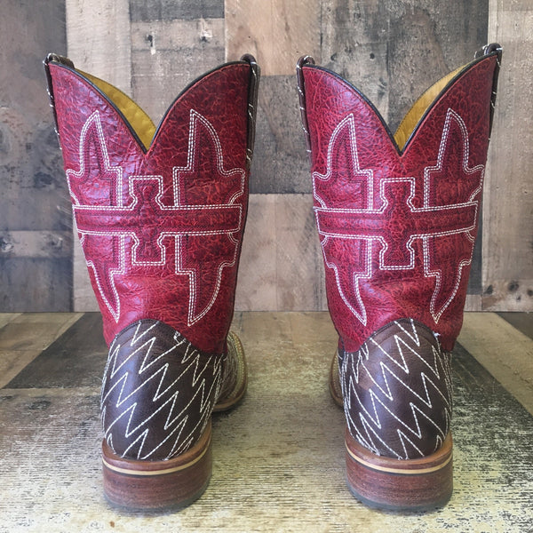 Tin Haul Lightning Lucy Square Toe Cowboy Boots Mens 8.5 D