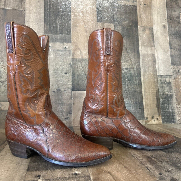 Lucchese L632204 Alligator Cowboy Boots Mens 10 D