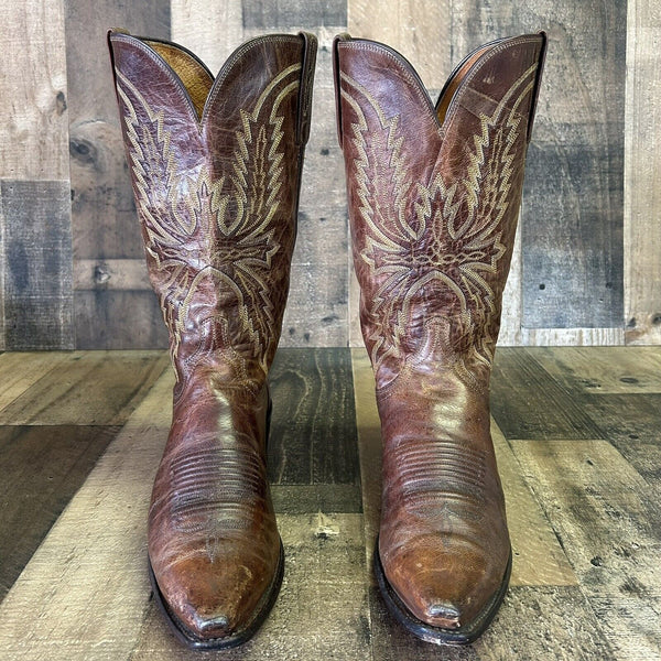 Lucchese N1547 Mad Dog 1883 Snip Toe Cowboy Boots Mens 8.5 D