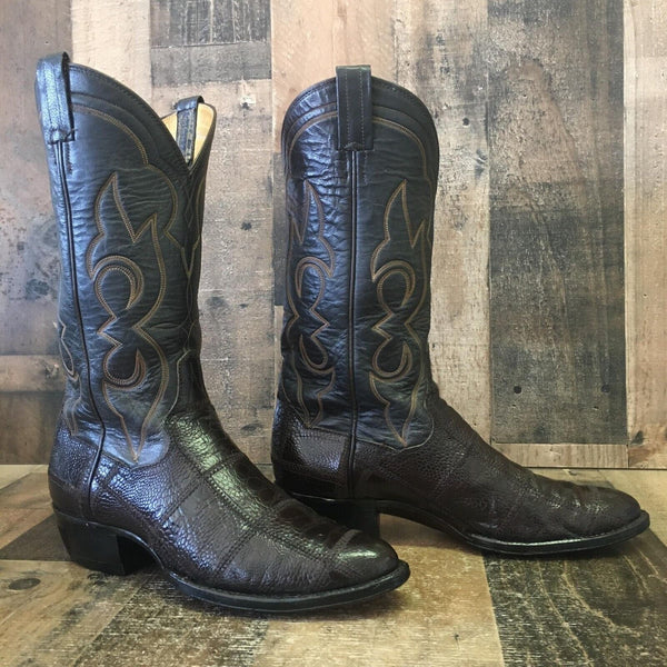 Panhandle Slim Vintage Ostrich Leg Cowboy Boots Womens 9.5 B