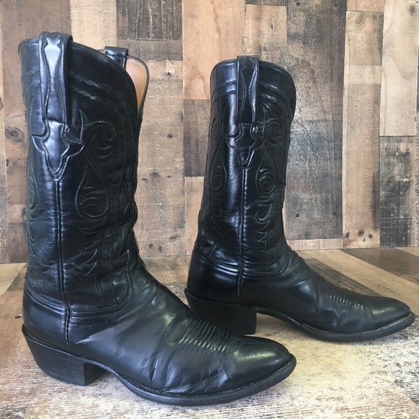 Lucchese Classics Handmade G983664 Black Cowboy Boots Mens 10 D